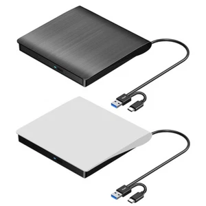 USB 3.0 DVD-ROM Burner High-Speed External DVD RW CD Writer Slim PC Accessories - Photo 1/18