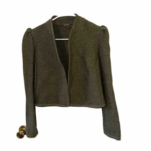 Damen Wollblazer Größe S 100% Schurwolle Grau Petite - Bild 1 von 5