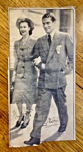 (1948) AUTOGRAPHS: Vivien Leigh & Laurence Olivier ‘I lorst you in Australia..’ - Picture 1 of 6