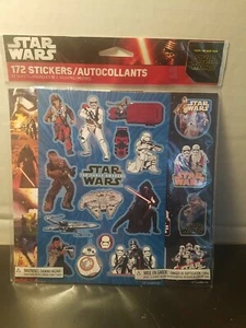 Star Wars The Force Awakens American Greetings Sticker 12 sheets 172 pcs  New - Picture 1 of 12