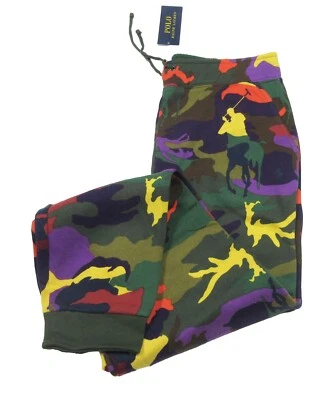 Polo Ralph Lauren Boys Multi All Over Pony Player Graphic Fleece Jogger Pants - Image 1 of 4