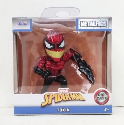 (2024) Jada Toys 2.50" Die-Cast Marvel Spider-Man "Toxin" Metalfigs Figurine NIB - Image 1 of 4