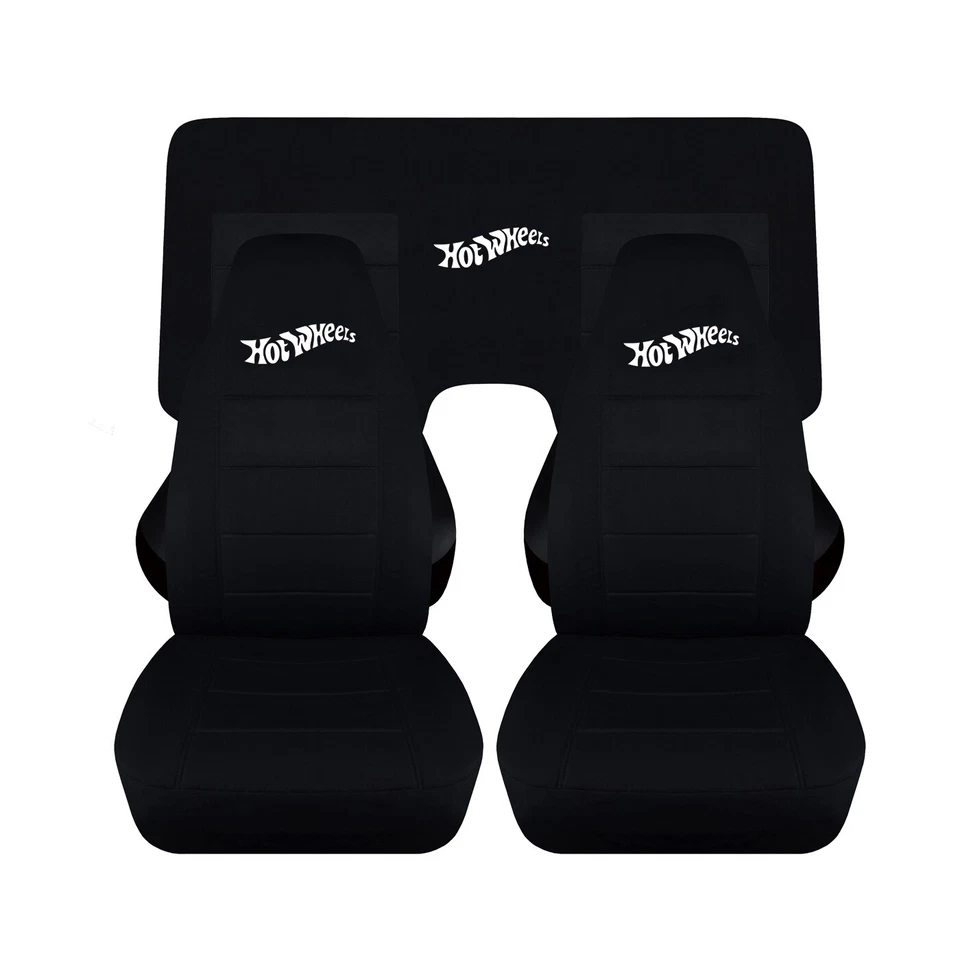 Fundas de asiento negras para Chevrolet Camaro 1979 con logotipo personalizado Foto 1 de 1