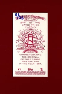 2017 Topps Allen & Ginter Mini Brooklyn Back #139 David Price 'RED SOX' 11/25 - Picture 1 of 2