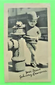 Tarjeta postal publicitaria de pan estrella radio niño diablo Johnny Lawrence 1937 en muy buena condición+++ - Imagen 1 de 2