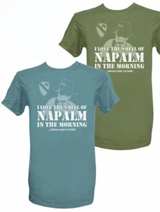 I Love The Smell Of Napalm In The Morning Vietnam War T Shirt Charlie Print - Picture 1 of 5