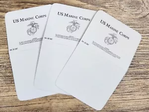 1/6 SCALE Miniature THREE (3) US Marine Corps Folders, lt. gray cardstock - Picture 1 of 8