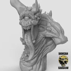 Figurine impréssion 3d 9th age, D&D, jeux de rôle, Buste démon DE la peste - Afbeelding 1 van 1