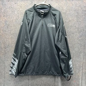 Nike Sweater Men XXL Pullover Gray Athletic Seattle Seahawks NFL Polyester - Picture 1 of 13
