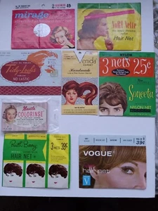 Vintage Hair Nets and Color Rinse Lot  Soneeta Vogue more Beauty Salon Decor  - Picture 1 of 2