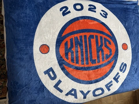 NY KNICKS BLANKET SGA 2023 PLAYOFFS SUPERSOFT NEW YORK MSG NBA BASKETBALL Cover