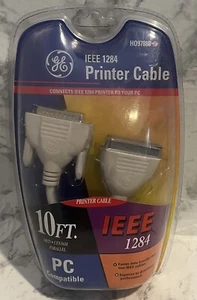 GE IEEE 1284 Parallel 10FT. Printer Cable - PC Compatible - 030878978880 - Picture 1 of 5