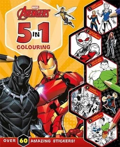 Marvel Avengers: 5 in 1 Colouring by Marvel Entertainment International Ltd Pape - Picture 1 of 1