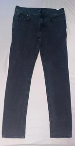 Jeans True Religion Rocco Uomo 34x32 Blu Denim Relaxed Skinny Fit Grigio Denim - Foto 1 di 10