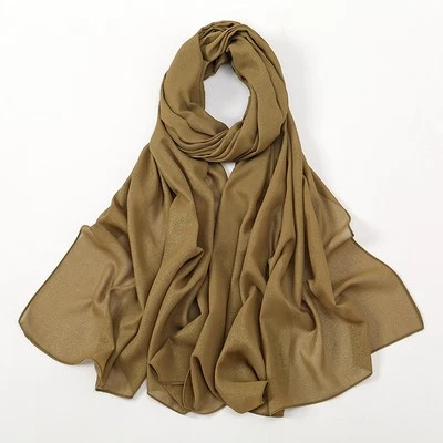 Islamic Women Ladies Chiffon Headscarf Muslim Long Scarf Wrap Shawl Stoles Arab — 第 1/4 张图片