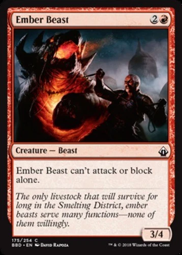 x1 Ember Beast - Battlebond - NM - MTG - Image 1 of 1