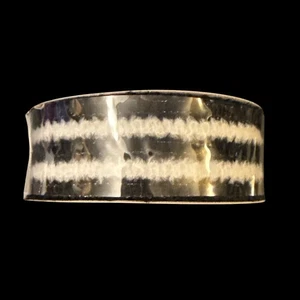 Black & White Striped Ribbon Roll 1.5" X 10 Yards Polyester Nylon - Picture 1 of 4