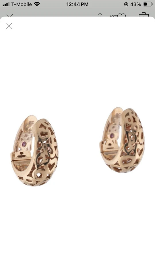 Roberto coin Rose Gold 18k Earrings - Image 1 of 4