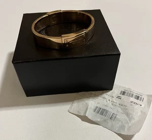 Michael Kors Armreif Roségold mit Scharnier Signature Logo Neu mit Box - Bild 1 von 8