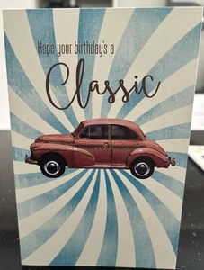 Birthday Greeting Card - Blank Inside- Hope Your Birthdays a Classic - Picture 1 of 3