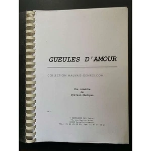 Guión de película GUEULES D’AMOUR 120p - 9x12 pulgadas - 1999 - Sylvain Madigan - Imagen 1 de 1