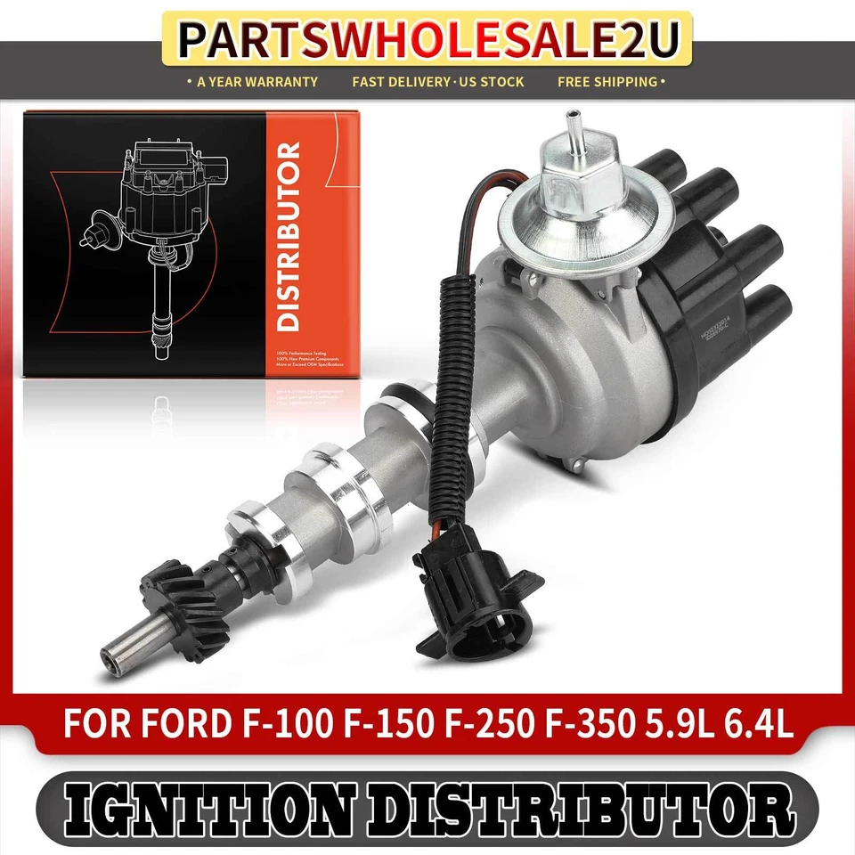 Distribuidor de encendido con tapa y rotor para Ford F-150 1975-1976 F-250 F-350 74-76 Foto 1 de 4