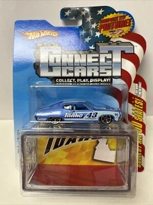 2008 HOT WHEELS CONNECT CARS IDAHO '70 FORD TORINO BLUE #43 RARE - Picture 1 of 2