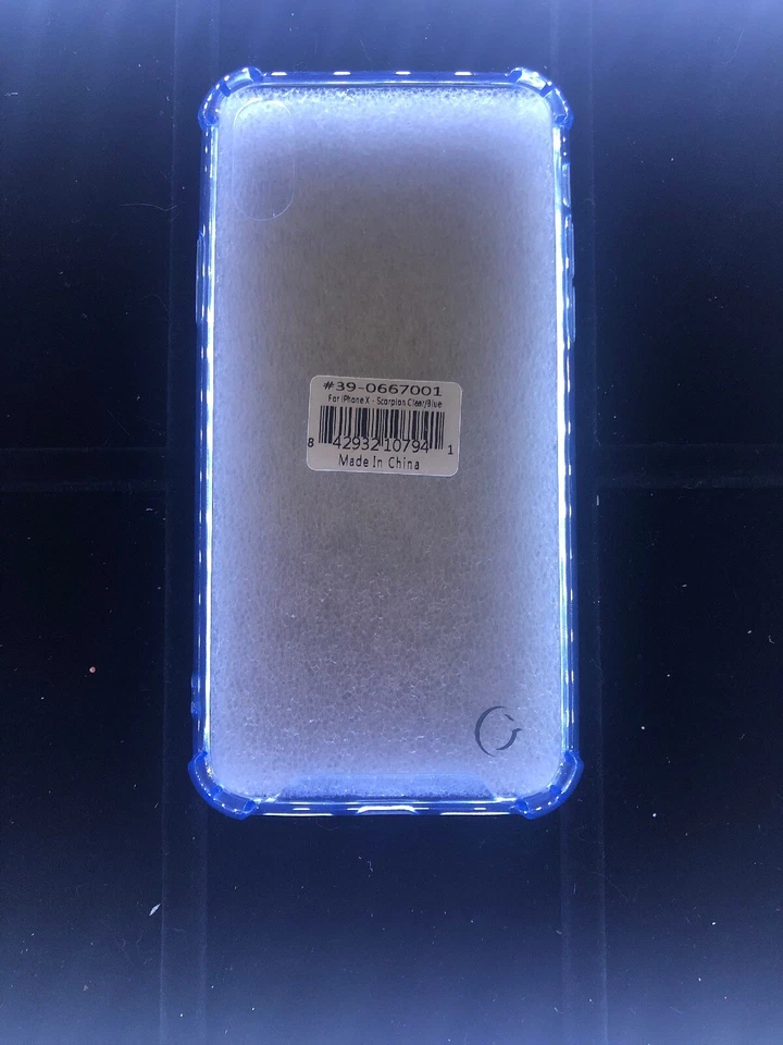 Cellairis iPhone X Scorpion 透明蓝色保护壳 — 第 1/4 张图片