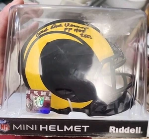 Mini casco de fútbol americano Dick Vermeil PF HOF 2022 autografiado Rams Eclipse - BAS - Imagen 1 de 5