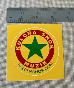 Kulcha Shok Muzik Culture Shock Music Rasta Reggae V24 Vintage Surfing Sticker - Picture 1 of 2