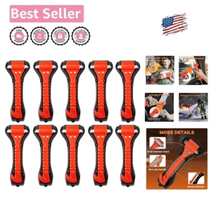 2-in-1 Emergency Car Glass Hammer & Seat Belt Cutter - 10-Pack for Family Safety - Picture 1 of 11