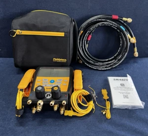 Fieldpiece SM482V 4-Port SMAN Refrigerant Manifold w/ Micron Gauge MINT - Picture 1 of 7