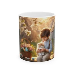 Easter Ceramic Mug - Sunshine, Whiskers & Love - Picture 1 of 9