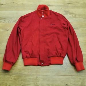 Paul & Shark Bomber Jacket L Large Red Yachting Made In Italy Shark Lining Wool - Picture 1 of 12