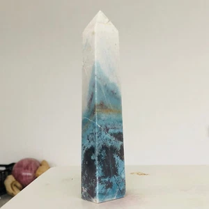 379g Natural trolleite Quartz Crystal Obelisk Wand Point Mineral Healing D971 - Picture 1 of 19