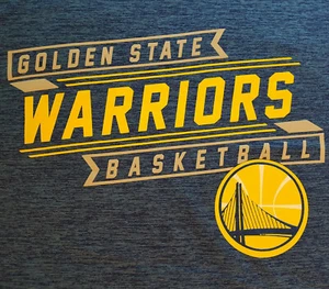 Golden State Warriors T-Shirt Large Blau Workout NBA Curry INV2508 - Bild 1 von 7