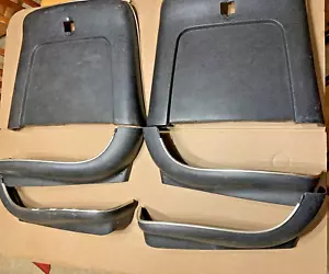 68-72 Chevelle Nova GTO Skylark Cutlass 442 Seat Backs Set Black OEM - Picture 1 of 14