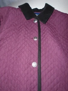 Jacket Women's XL Charter Club Quilted Corduroy Trim - Picture 1 of 4
