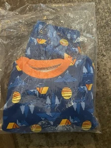 Kirkland Boy’s Signature Pajama Set Size 10 Blue New Camping Short Sleeve - Picture 1 of 1