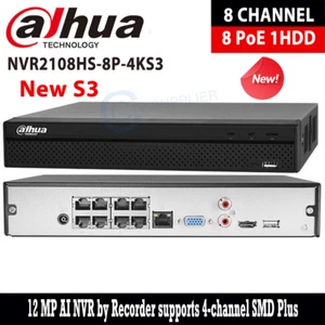 US Dahua 8 Kanäle 8POE Compact 1U 1HDD Lite WizSense NVR Netzwerk Videorecorder - Bild 1 von 10