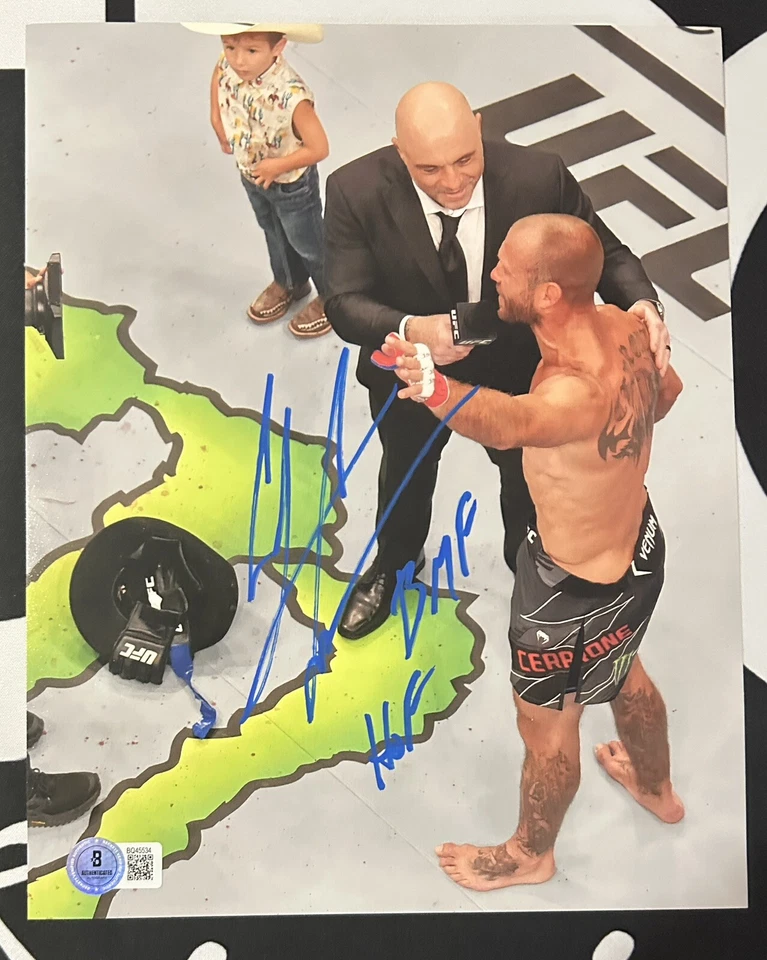 Donald “Cowboy” Cerrone Signed 8x10 Photo. Beckett COA. HOF. BMF. UFC - Image 1 of 1