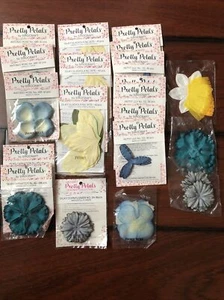 RIESIGES Set 16 Vintage neu in Verpackung hübsche Blütenblätter SIRO CRAFTS LIly Rose Gladiola Film Requisite - Bild 1 von 8