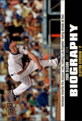 2010 Upper Deck Season Biography #SB121 Clayton Kershaw - NM-MT - Image 1 of 2