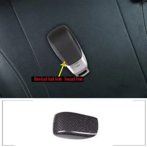 Black Carbon Fiber Smart Remote Key Case Back Cover For Mercedes-Benz 2017-2022 - Picture 1 of 6