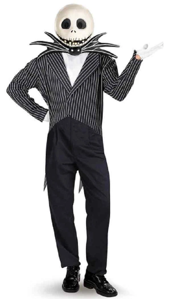 Disguise Costumes Jack Skellington Deluxe Costume - X-Large - Chest Size 42-46