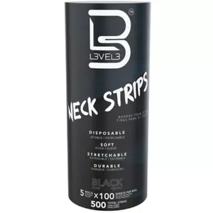 Level 3 Neck Strips Disposable Soft Stretchable Durable Black 500 Strips NEW - Picture 1 of 2