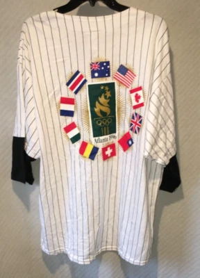 Camiseta de béisbol rara XL VINTAGE ROPA LATERAL 1996 JUEGOS OLÍMPICOS DE ATLANTA Foto 1 de 4