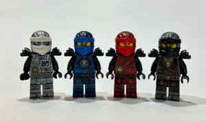 Lego Hands of Time Minifigure lot Ninjago 4 cole zane kai jay black armor RARE - Picture 1 of 3