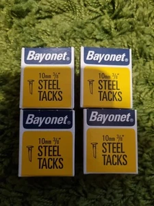 Bayonet 10mm 3/8" Steel Tacks 4 X 40g 4 Boxes - Picture 1 of 1