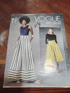 Vogue V1789 Misses Wide Legged Palazzo Pants Size 16 -24Uncut Sewing Pattern NEW - Picture 1 of 2